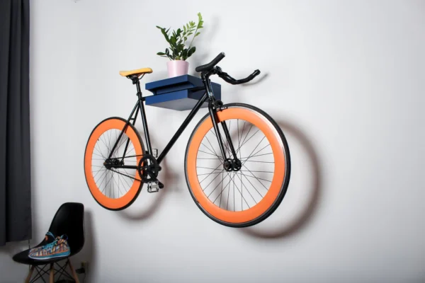 accroche vélo bois